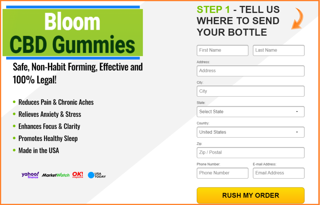 Bloom CBD Gummies Order